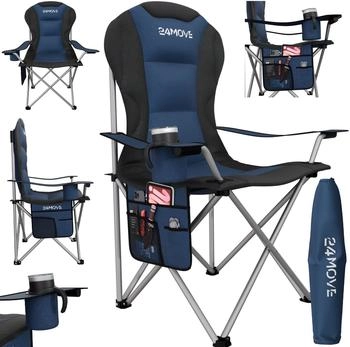 Tronitechnik Campingstuhl Salvador faltbar gepolstert blau (6099)