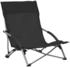 vidaXL Klappbare Strandstühle 2 Stk. Stoff Schwarz (312489)