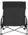 vidaXL Klappbare Strandstühle 2 Stk. Stoff Schwarz (312489)
