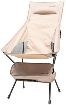 Skandika Campingstuhl Solig - Klappstuhl - bis 120 kg belastbar - Stahlrahmen beige