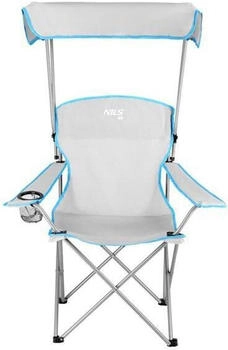 Nils Camp Campingstuhl Mit Sonnenschutz Nils Camp NC3087 grau|blau