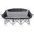 Kingcamp Camping Sofa Triple Deluxe Lounge 3 Personen Klappstuhl Couch 270 kg schwarz
