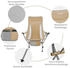 Kingcamp Campingstuhl Cataby Deluxe Camping Klappstuhl Alu 120 kg beige