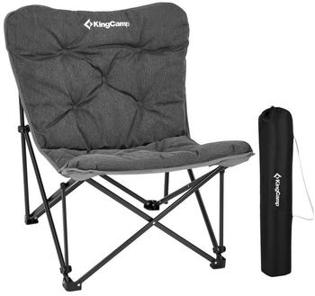 Kingcamp Campingstuhl Lindon Relax Schmetterlingsstuhl Lounge Stuhl Stahl 136kg grau