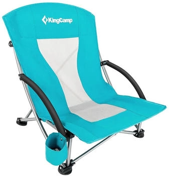 Kingcamp Strandstuhl Lilac C10 KC3841 t&uuml;rkisblau schwarz|wei&szlig;|blau