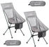 Skandika 2er Set Campingstühle Compact - klappbar - max. Traglast 150 kg - 1,4 kg grau