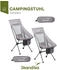 Skandika 2er Set Campingstühle Compact - klappbar - max. Traglast 150 kg - 1,4 kg grau