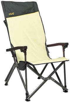 Uquip Campingstuhl Barry Strandstuhl Faltstuhl Klappstuhl Faltbar Stahl 200 kg gelb