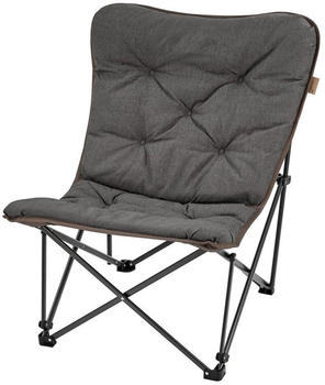 Skandika Campingstuhl Mala - Klappbarer Outdoor Stuhl mit dicker Komfort-Polsterung grau