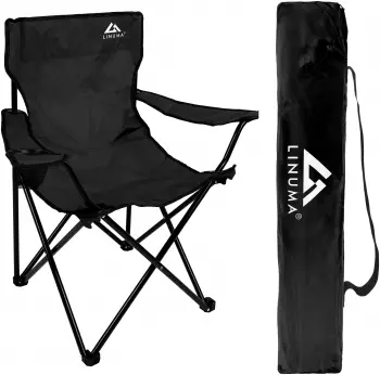 Linuma Campingstuhl Schwarz