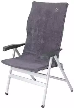 Bo-Camp Frottee Stuhlüberzug Dunkelgrau 124x 58 cm gepolstert