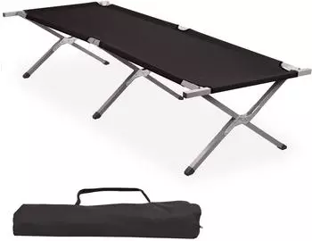 CampFeuer XXL Feldbett schwarz