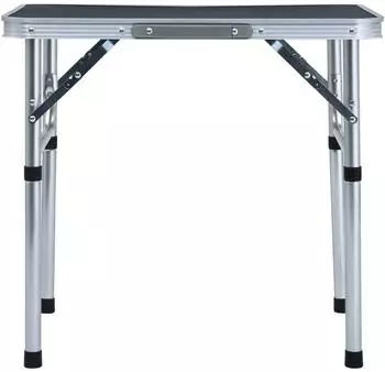vidaXL Grey folding table, 60 x 45 cm