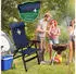 Eloneo Camping chair with removable footrest, blue
