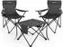 HOMECALL Folding table and 2 chairs set