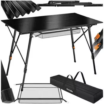 TecTake BASTIAN table, black