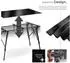 TecTake BASTIAN table, black