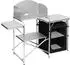 Woltu Camping kitchen with cabinet, black