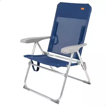 Aktive 62661 folding aluminium beach chair, navy blue