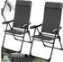 TecTake Set of 2 Müritz 7-position chairs