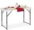 Relaxdays Weather-resistant folding table, white