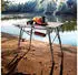 Arebos Adjustable folding camping table, 120 x 70 cm, black