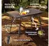 Arebos Adjustable folding camping table, 120 x 70 cm, black
