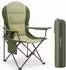 HOMECALL Camping chair with lumbar support, green