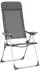 vidaXL Set of 2 aluminium 5-position chairs, grey