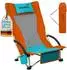 Skandika Beach chair, orange and blue