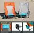 Skandika Beach chair, orange and blue