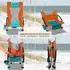 Skandika Beach chair, orange and blue