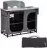 Skandika Ruoka camping kitchen with sink, 115 cm