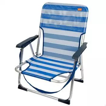Aktive Marinera folding aluminium beach chair, blue