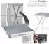 TecTake JUMBO aluminium table, 180 cm