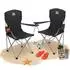 BigDean 2er Set Campingstuhl extra hohe Lehne max. 150kg