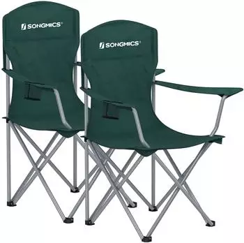 Songmics Set of 2 chairs with bottle holder