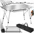 TecTake BASTIAN table, silver