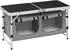 Woltu Camping cupboard table, black