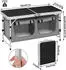 Woltu Camping cupboard table, black