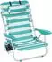 Songmics 4-position beach chair with green stripes