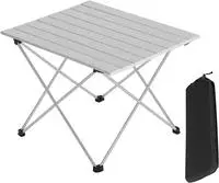 Woltu Alu Campingtisch Klappbar Falttisch Mit Tragetasche, Aluminium Reisetisch,