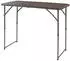 en.casa Adelfia adjustable camping table, wood-effect finish