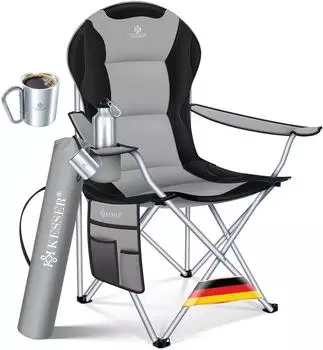 Kesser faltbarer Campingstuhl bis150kg grau