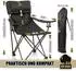 BigDean Luxus Campingstuhl Faltbar Extra groß 150 KG