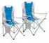Mondeer Set of 2 chairs with cup holder, blue-grey