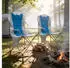 Mondeer Set of 2 chairs with cup holder, blue-grey