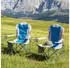 Mondeer Set of 2 chairs with cup holder, blue-grey