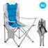 Mondeer Set of 2 chairs with cup holder, blue-grey