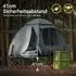 SoBuy OGS32LHG double camp bed, grey